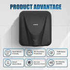 AIKE Elephant Power Commercial Hand Dryer High Speed Auto Warm Wind, Matte - Image 5