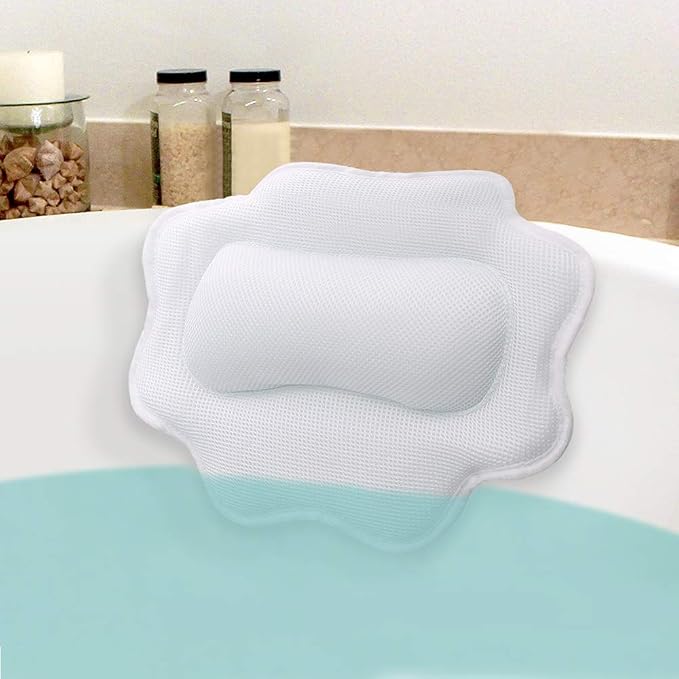 Beautybaby Bathtub Spa Pillow, Non-Slip 4 Strong Suction Cups, Bath Pillows by BBEAUTYBABY