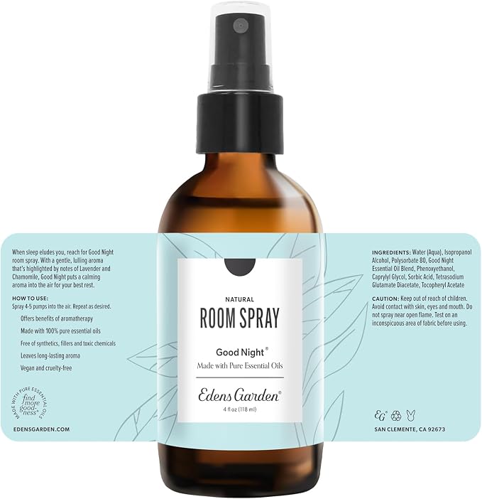 Edens Garden Good Night Natural Room & Linen Sleep Spray – 100% Pure Essential - Image 9