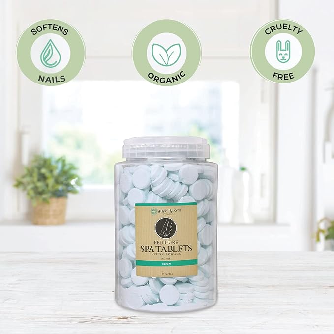 Ginger Lily Farms Botanicals Pedicure Spa Tablets, Natural & Organic, - Image 3