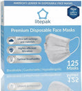 Litepak 125-Pack Disposable Face Mask Premium Comfort Earloops by Litepak
