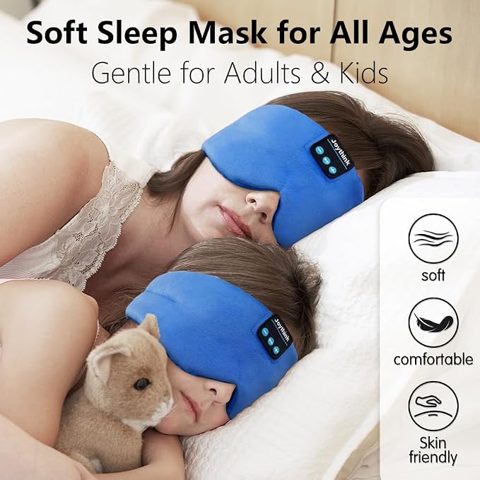 Joythink Sleep Headphones Bluetooth Headband Sleeping Eye Mask Kids Children - Image 2