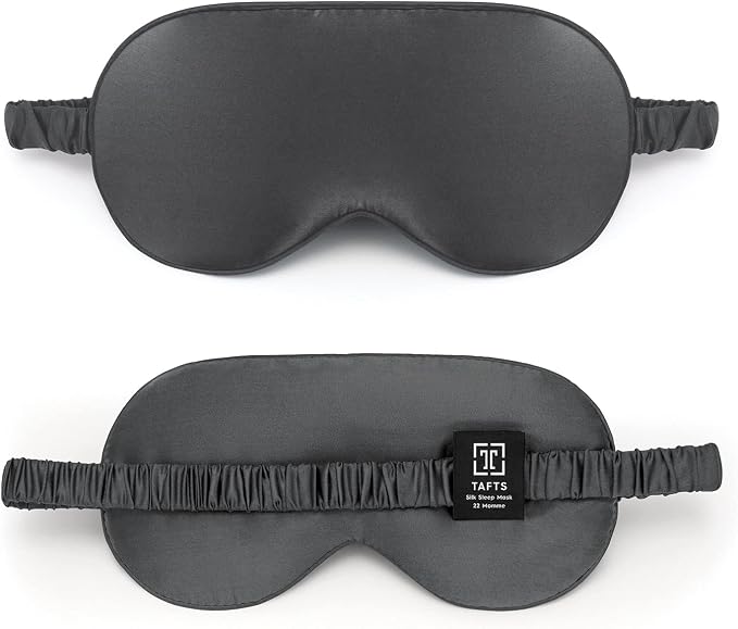 TAFTS Silk Sleep Mask - 22mm 100% Pure Mulberry 6A Silk & Blindfold by Tafts