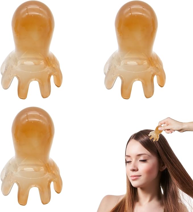 3Pcs Octopus Head Massager Comb Head Massages Tools Manual Acupressure Device by Unknown