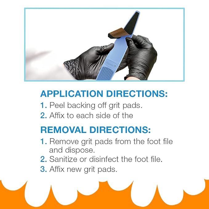 Flowery Foot File Easy Peel Pro Pad, Disposable Replacement Adhesive Pad - Image 5