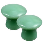 Gatuida 2pcs Green Jade Quartz Massage Rollers Stones Small Facial Massaging by Gatuida