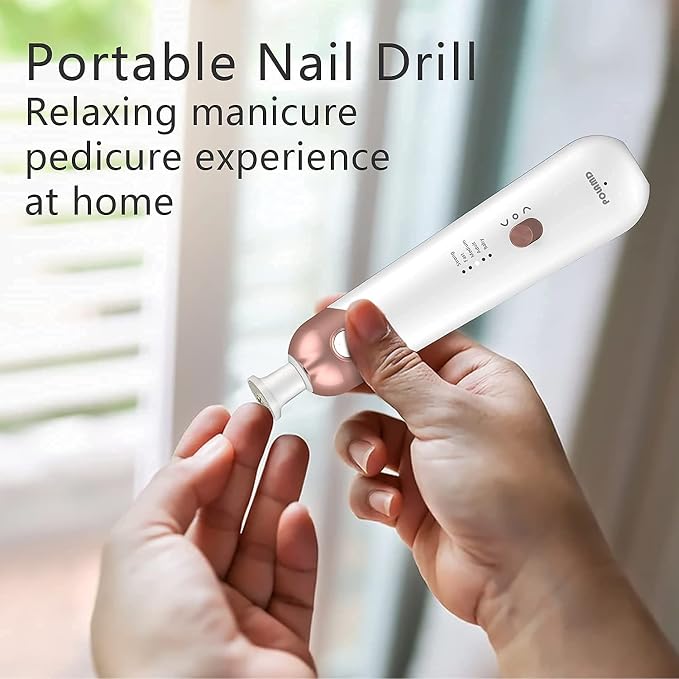 Professional Manicure Pedicure Kit, Electric Nail File Set, Cordless Electric - Image 9