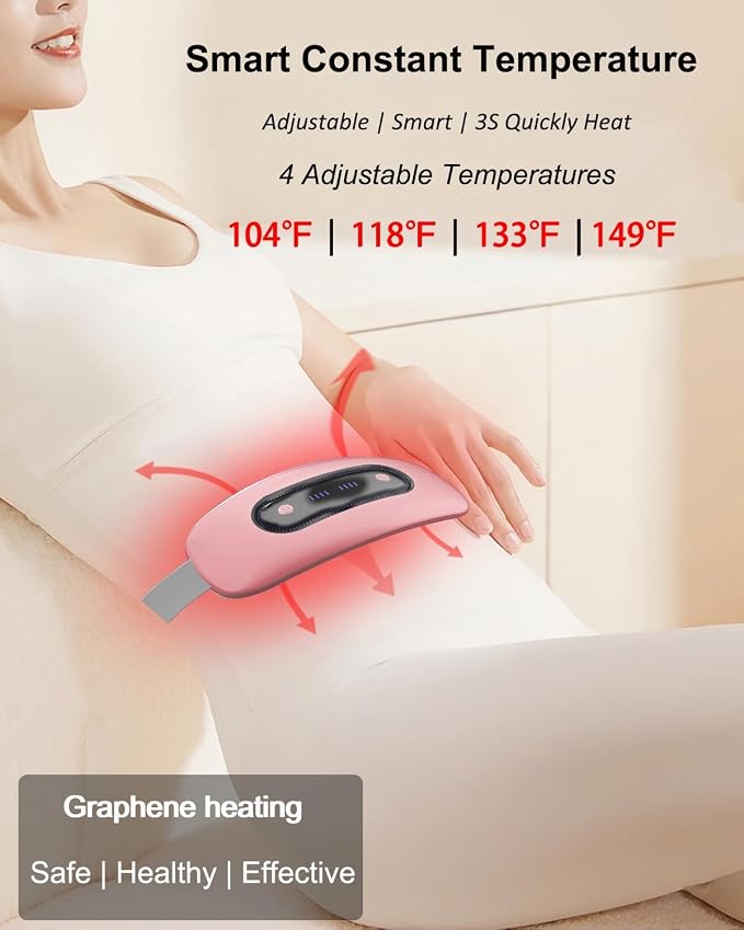 Electric Heating Pad, Portable Cordless Menstrual Heating Pad - Image 3