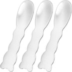 Pndeyo 3pcs Mini Stainless Steel Makeup Spatula, Reusable Cosmetic Cream by Pndeyo