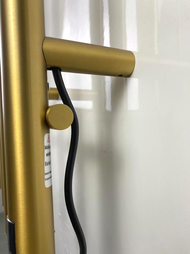 Electric Heated Towel Rack Warmer, Wall Mounted, Stainless Steel, 4 Bar - Image 3