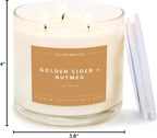 Calyan Wax Co. Golden Cider & Nutmeg 3 Wick Scented Candle - Image 10