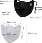 2Pcs UV Face Mask, Sun Masks for Women, Cooling Breathable Face Cover for - Image 5