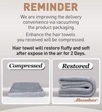 Hicober Microfiber Hair Towel, 3 Packs Hair Turbans - Image 8