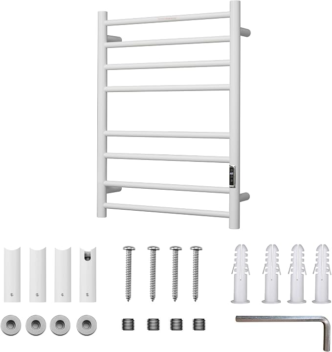 Heated Towel Racks for Bathroom, Wall Mounted Electric Towel Warmer Racks - Image 7