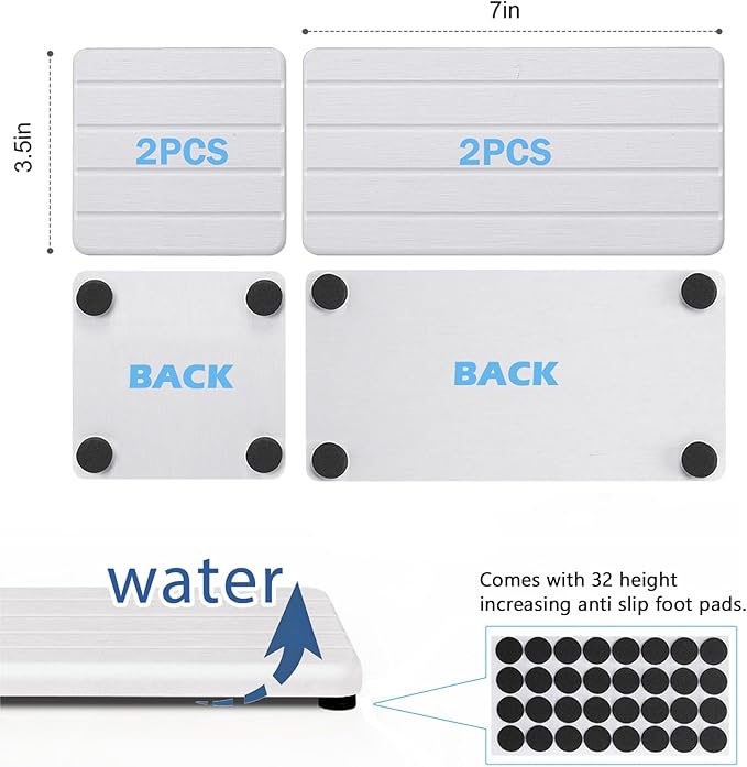 4PCS Stone Drying Tray for Bathroom Sink and Kitchen Counter, Fast Drying - Image 4