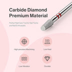 MelodySusie 3mm Short Tapered Barrel Cuticle Clean Nail Drill Bit 3/32'' - Image 6