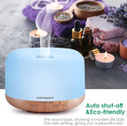 URPOWER 500ml Aromatherapy Essential Oil Diffuser Humidifier Room Decor Lighting - Image 5