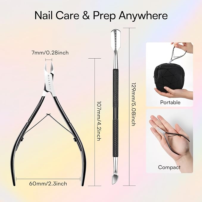 Makartt Cuticle Trimmer with Cuticle Pusher - Image 6