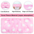 Shintop Women Fashion Lovely Soft Carol Fleece Bowknot Bow Makeup Cosmetic - Image 6