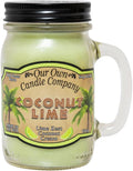 Our Own Candle Company, Coconut Lime Scented Mason Jar Candle, 100 Hour Burn by OurOwnCandleCompanycandles