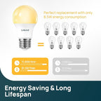 Linkind A19 LED Light Bulbs, 60W Equivalent, 8.5W Energy Efficient, 2700K Soft - Image 4
