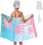 Palm Tree Towel Wrap for Women - Image 2