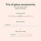 Manucurist Glass Nail Accessory Trio – Exclusive Tube Set - Image 3