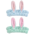 musejoy 2 Pcs Headband Bunny Ears Headband Cute Spa Headbands by musejoy