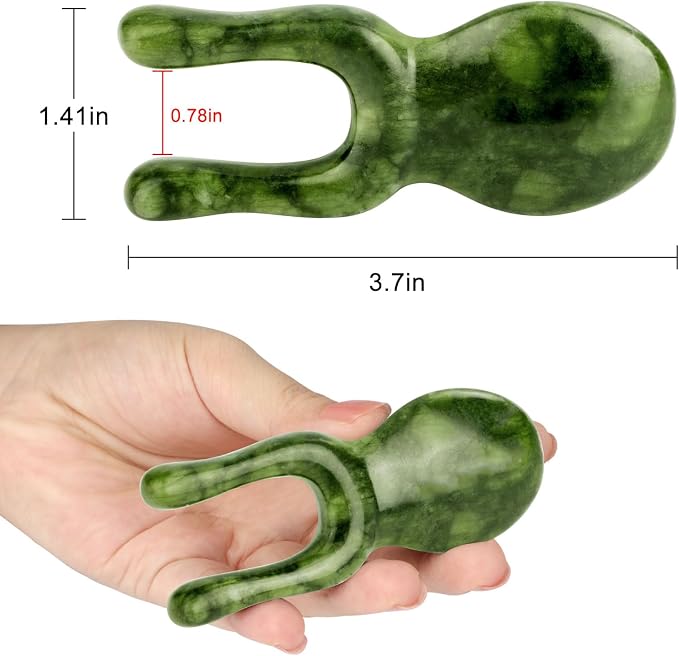 ideayard Jade Gua Sha Facial Tools, Jade Massage Tools - Image 7