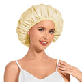 Shower Cap for Women Waterproof Reusable, Large Shower Cap Non-Slip by KAFTERI