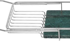 Stainless Steel Bathtub Tray, Expandable Marble Bath Tray - Image 7