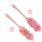 Back Scrubber for Shower, Loofah Long Handle Bath Body Brush, Soft Nylon Mesh - Image 2