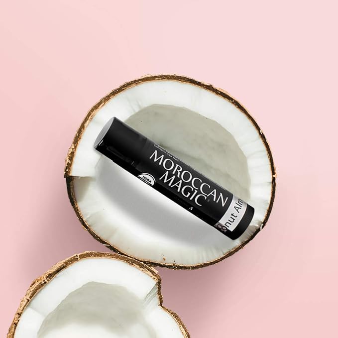 Moroccan Magic Organic Coconut Almond Lip Balm 3 Pack | Ultra-Hydrating Argan & - Image 7