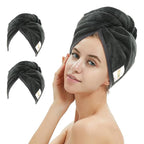 M-bestl 2 Pack Microfiber Hair Towel Wrap, Hair Drying Towel by awesomeOralcareproduct