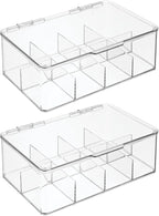 mDesign Plastic Divided First Aid Storage Box Kit - Image 9