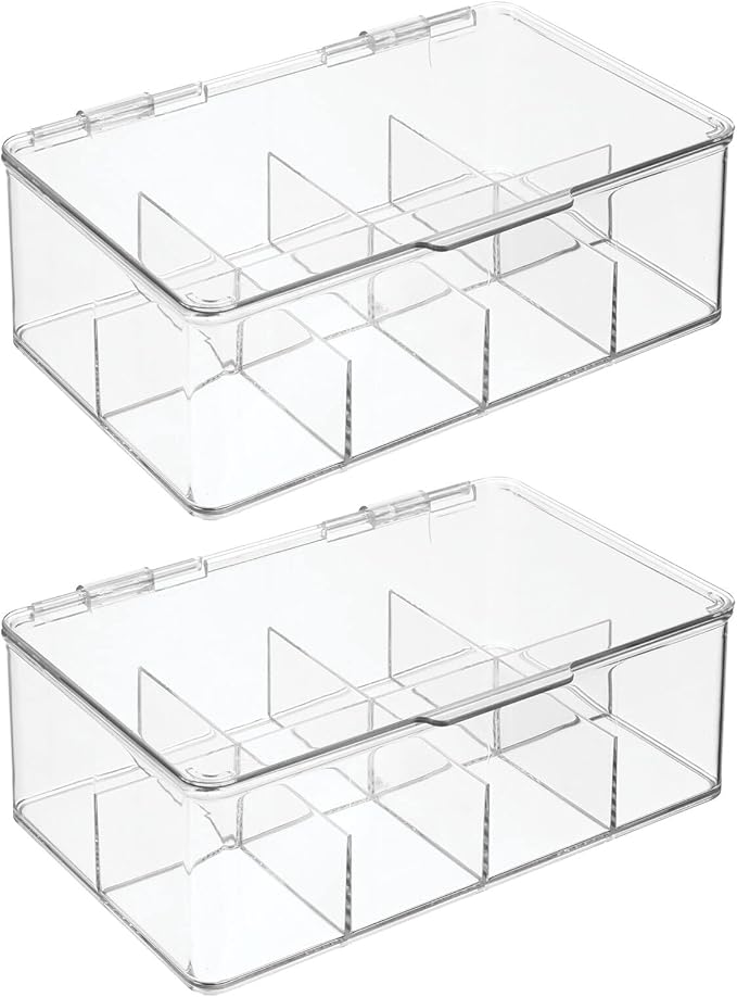 mDesign Plastic Divided First Aid Storage Box Kit - Image 9