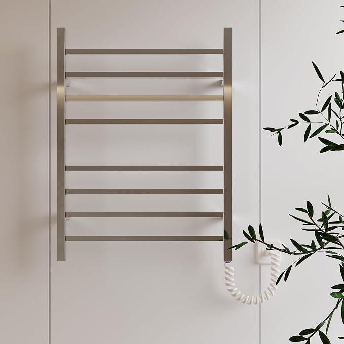 HEATGENE Towel Warmer, Heated Towel Warmer Rack, Wall-Mounted Hardwired/Plug-in - Image 6