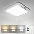 wowatt Rechargeable Battery Operated Ceiling Light, Motion Sensor Light Indoor by wowatt