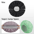 3Pcs Waterproof Shower Caps for Women, Reusable Shower Cap for Long Hair - Image 4