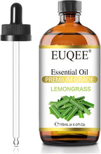 EUQEE Lemongrass Essential Oil 118ml Premium Lemongrass Oil by EUQEE
