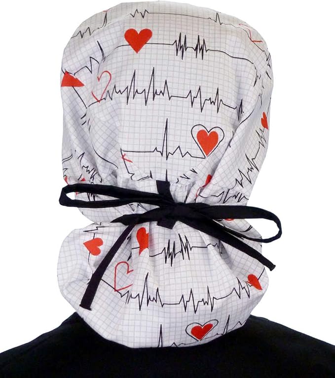 Sparkling EARTH Big Hair Ponytail Classic Surgical Style Scrub Working Cap - Image 2