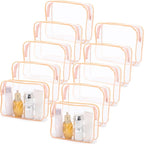 Tbestmax 10 Pack Clear Cosmetic Bags Makeup Bags Portable Waterproof TSA - Image 8