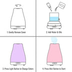 HealthSmart Essential Oil Diffuser, Cool Mist Humidifier and Aromatherapy - Image 4