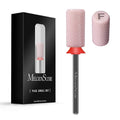 MelodySusie Ceramic Nail Drill Bits, 3/32'' Chamfer Flat Top Large Barrel Bits by MelodySusie