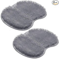 2PACK Shower Foot Scrubber Mat Back Washer Back Exfoliating Bath Wash Pad Wall by SZZYXD