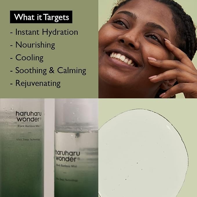 HARUHARU wonder Black Bamboo Mist, Hydrating and Firming Skin, Panax Ginseng - Image 6