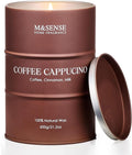 M&SENSE Coffee Cappucina Large Scented Candles Christmas Decor, Hoilday Soy Wax by MSENSE