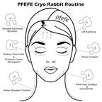 Stainless Steel Bunny Gua Sha & Face Roller, Cryo Rabbit Massager - Image 5
