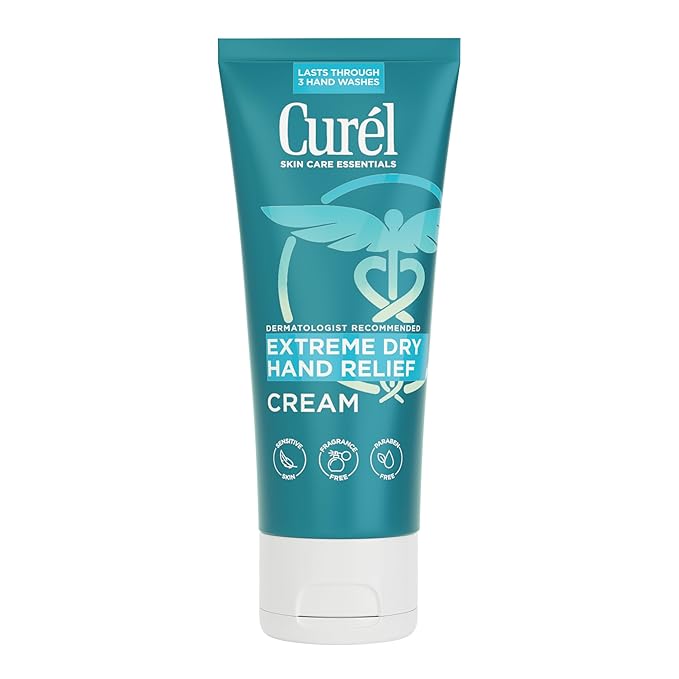 Curel Extreme Dry Hand Relief, Dermatologist Recommended, Long-Lasting Cream by Cur%C3%A9lSkincare