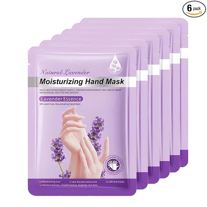 Chicwe 6 Pairs of Hand Masks Moisturizing Glove, Hydrating Hand Masks by Chicwe